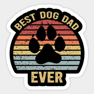 Best Dog Dad Ever Sticker